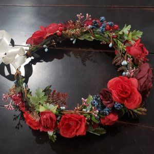 Floral Woodland Faery Renaissance Festival Wreath